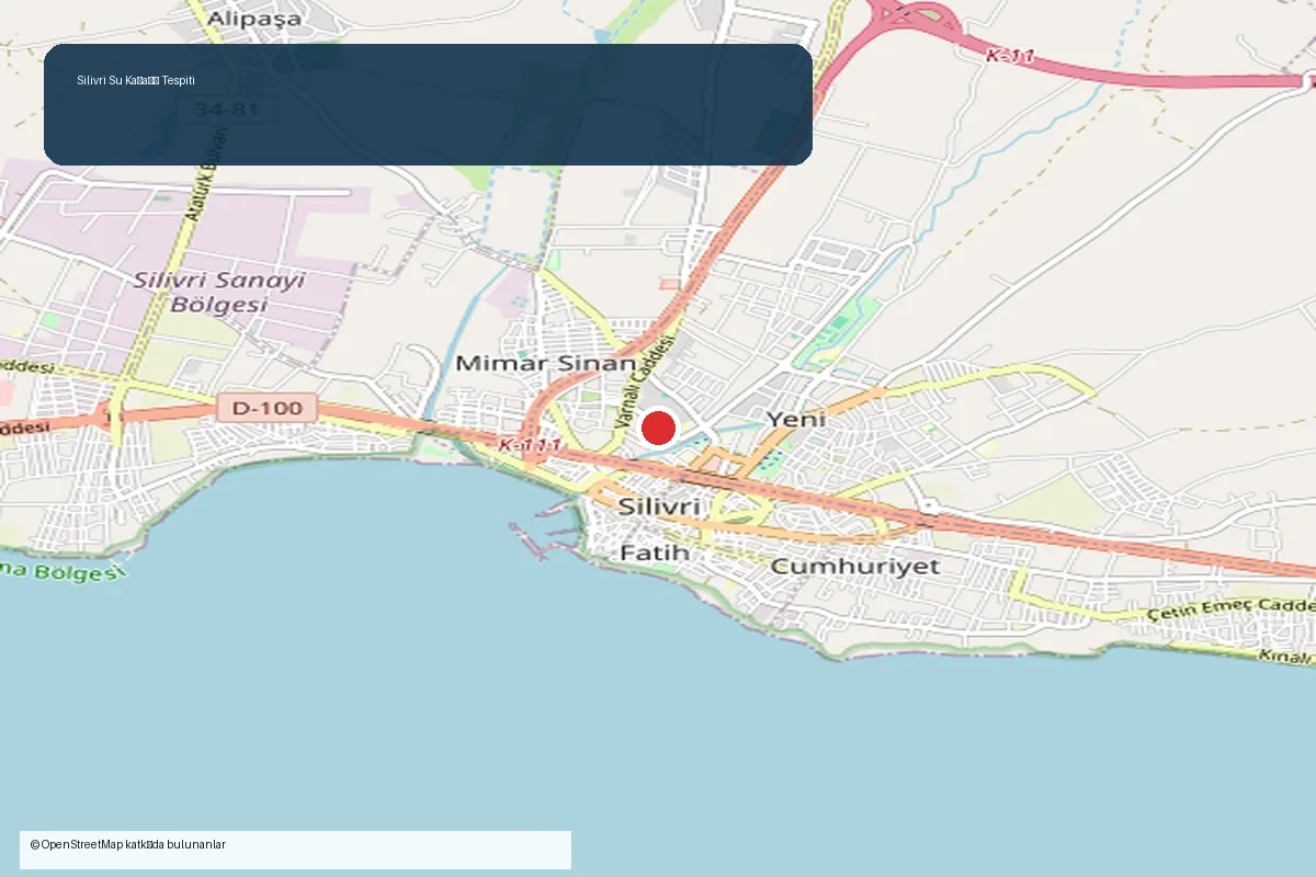 Silivri su kaçağı tespiti servis bölgesi haritası